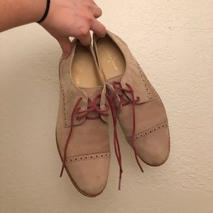 Pale pink Cole Haan oxfords